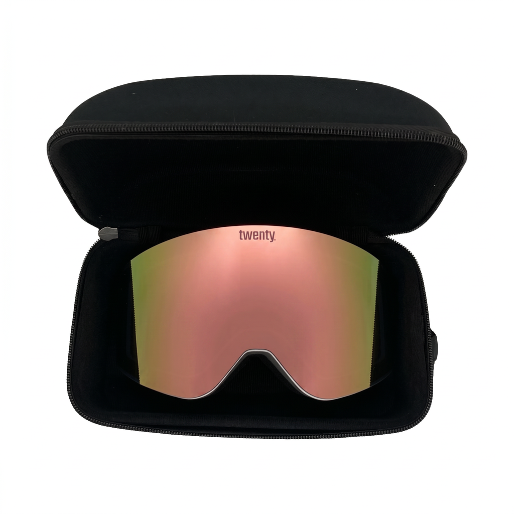 Antiparra de esquí y snowboard sin marco S3 – Twenty Andes Horizon Pink