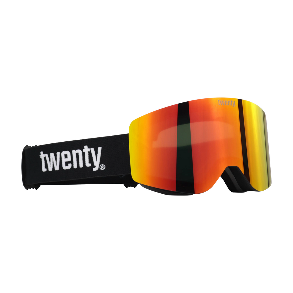 Antiparra de esquí y snowboard sin marco S3 – Twenty Andes Horizon Red Magma
